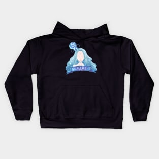 Aquarius Zodiac Sign Kids Hoodie